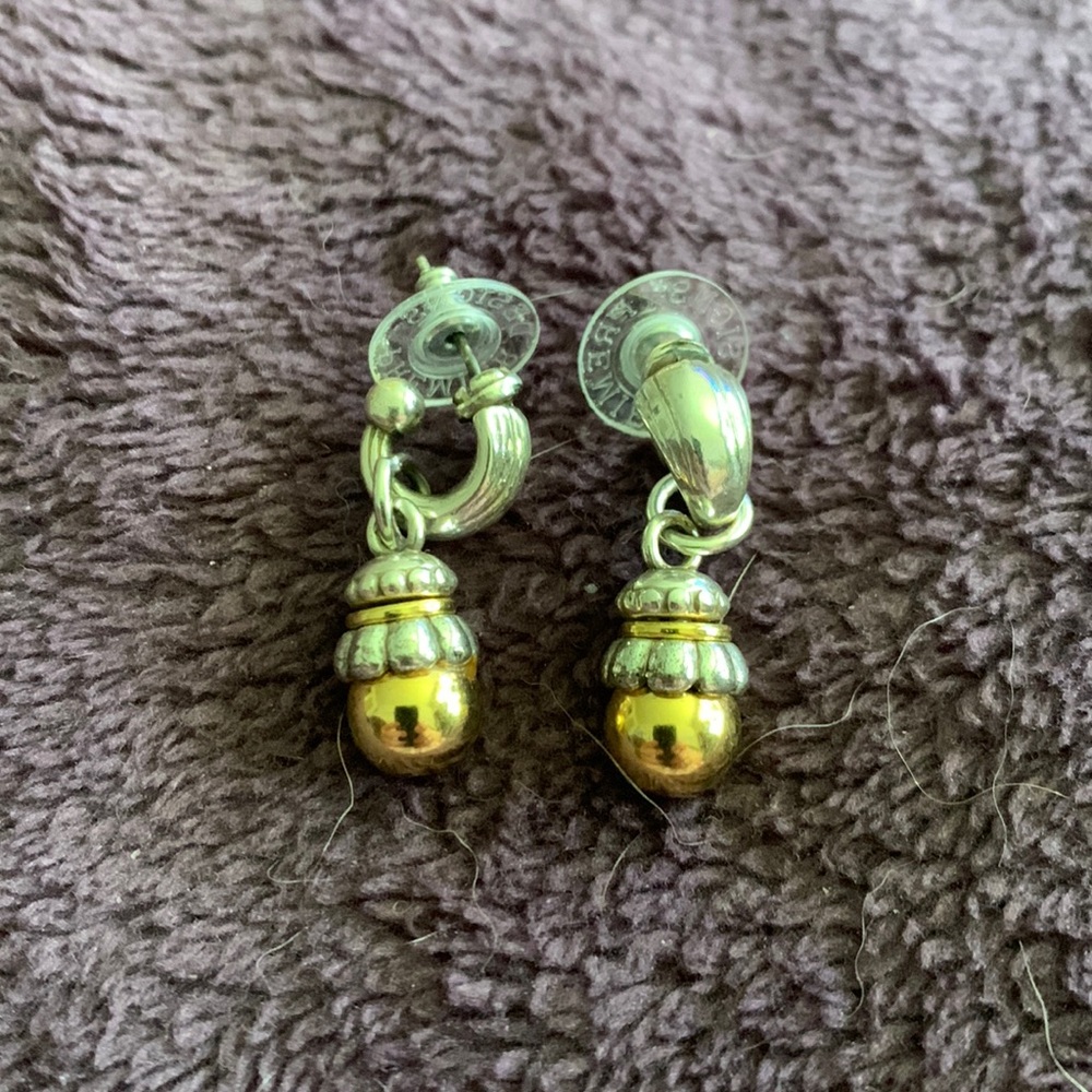 Two tone Brighton earrings